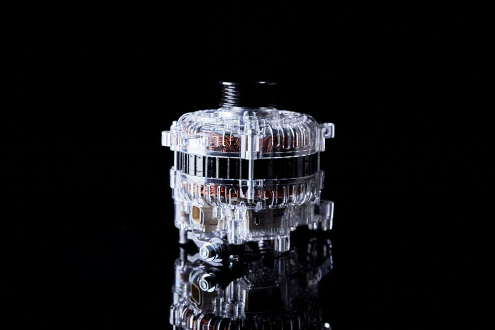 Visualization of the interior of an alternator​